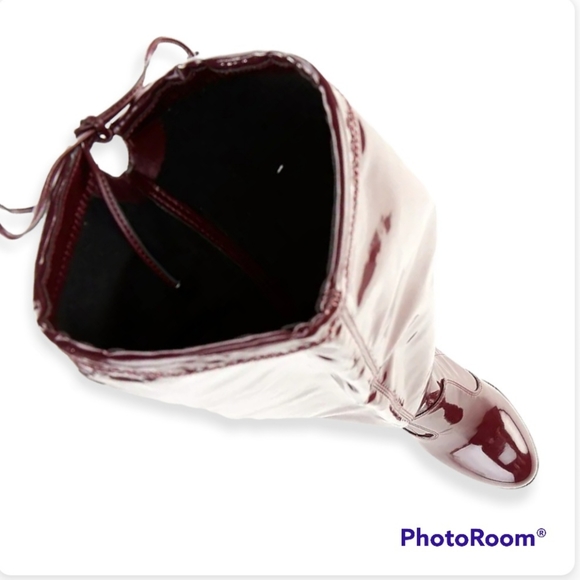 ๐คSOLD๐คGianni Bini Get-Real Patent Platform Over-The-Knee Block Heel Boots - Picture 3 of 14